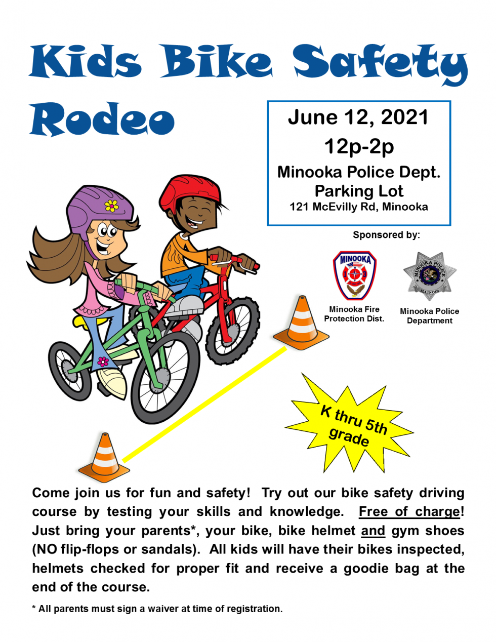 Bike Safety Rodeo | Minooka Fire Protection District