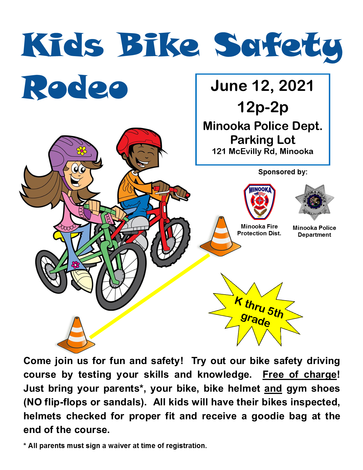 Bike Safety Rodeo | Minooka Fire Protection District